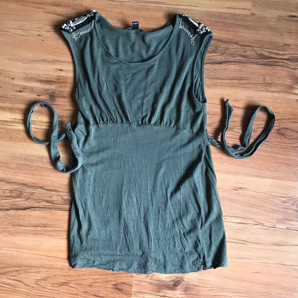 Jacob dress tank top with embellished shoulders - Picture 1 of 3